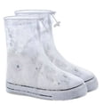 thumbnail image 1 of Housse de Bottes de Pluie Réutilisable Antidérapante pour Hommes et Femmes, Housse de Bottines, Couche Imperméable Interne, PVC Blanc S, 1 of 5