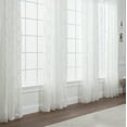 thumbnail image 2 of Chanasya Embroidered Moroccan Sheer Grommet Curtain Panel Set - Off-White, 2 of 3