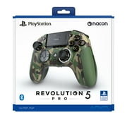Nacon Revolution 5 Pro Officially Licensed PlayStation Wireless Controller for PS5 / PS4 / PC - Hall Effect, Trigger Stops, Map Buttons - Field Camo
