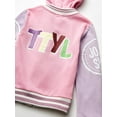 thumbnail image 5 of JoJo Siwa Girls' Little Big Face Zip Up Hoodie with Bow on Hood, 5 of 7