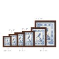 thumbnail image 3 of Toile de Jouy I -Framed Print w/glass-Chestnut, 3 of 7