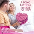 thumbnail image 3 of GLAMOUR BOUTIQUE 27-Piece Forever Flowers Heart Shape Box - Preserved Roses, Immortal Roses That Last A Year - Eternal Rose Preserved Flowers for Delivery Mothers Day & Valentines Day - Velvet Pink, 3 of 9