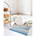 thumbnail image 4 of Blue Brown Ombre Kitchen Dish Towels for Drying Dishes Set of 3, Vintage Country Wooden Waffle Weave Microfiber Hand Tea Bathroom Towels Quick Dry & Absorbent Towel 12x12, 4 of 7