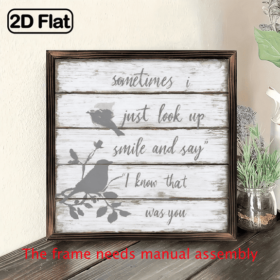 8x8 inch wooden wall sign, made of wood, 2D flat craft design, Celebration of Life Sign, I Know That Was You, 8 inch Wood Plaque