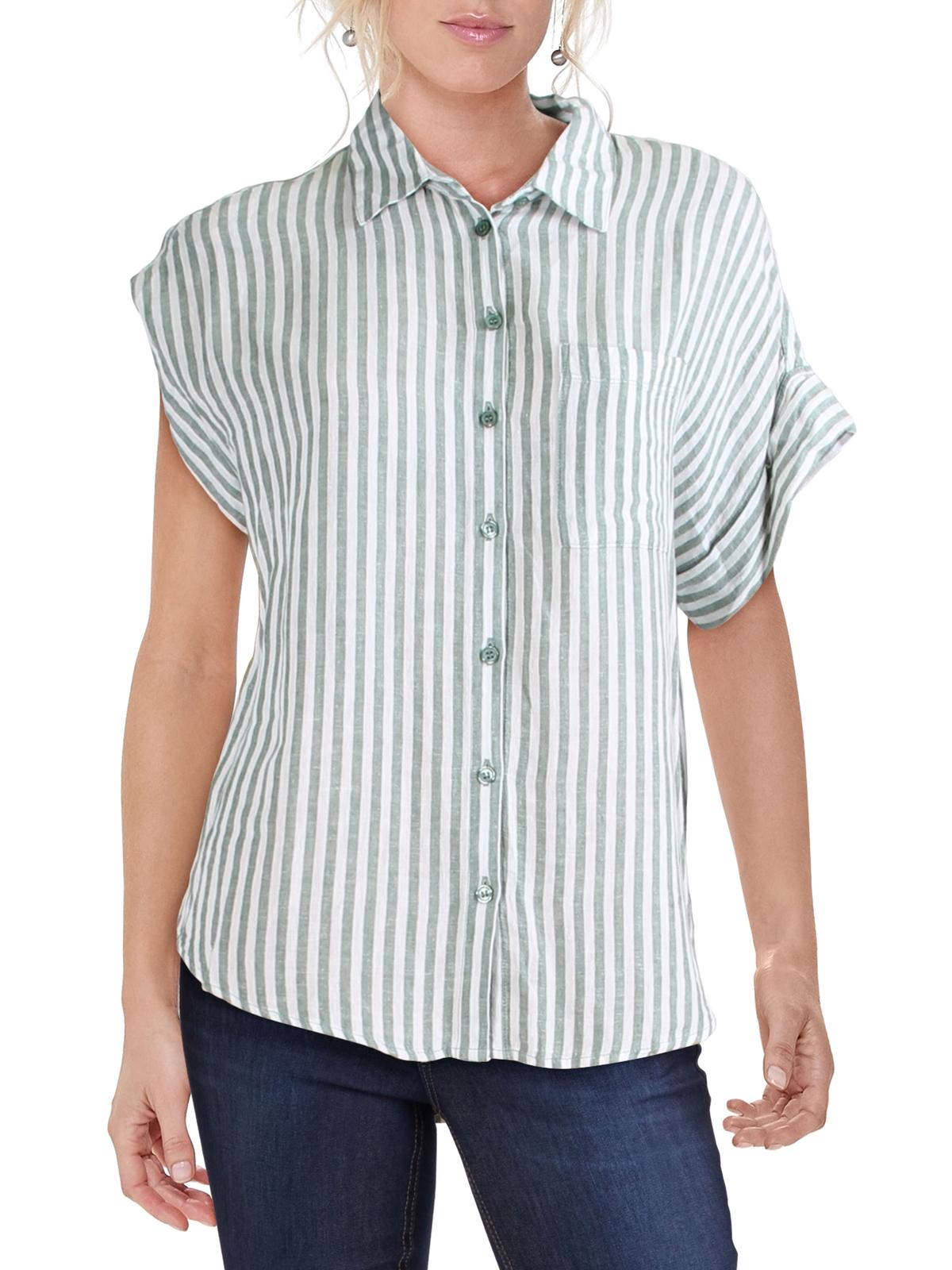 Jak \u0026 Rae Womens Linen Blend Striped 