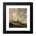 thumbnail image 2 of Jan van Goyen 15x16 Black Modern Framed Museum Art Print Titled - Village Church Seen from the Dunes (1646), 2 of 5