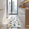 thumbnail image 4 of White Cartoon Dinosaurs Names Pattern Kitchen Rug Mat,Kitchen Runner Rugs Non Skid Washable,Decorative Kitchen Floor Mats for Kitchen,Sink,Laundry,17"x47.2", 4 of 7