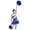 Blue, variant on Aislor Girls Sequins Cheerleading Uniform Cheer Leader Outfits Performance Costume Dance Dress with Pom Poms Red 10