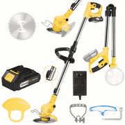 21V Cordless Grass Trimmer, Portable Lawn Edger & Weed Cutter for Yard Care, Garden Trimming, Lawn Maintenance & Outdoor DIY Use