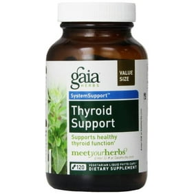 Gaia Herbs Thyroid Support Liquid Phyto-Capsules, 120 Count