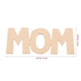 thumbnail image 3 of FENGGUIQU 15-Piece Khaki Wooden Mom Letter Decorations for Mother's Day Crafts, Wall Hanging Ornaments, Home and Party Decor, 3 of 5