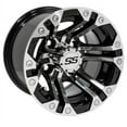 thumbnail image 2 of GTW Specter 10" Golf Wheels Machined 205x50 Cruze Tires E-Z-GO & Club Car, 2 of 4