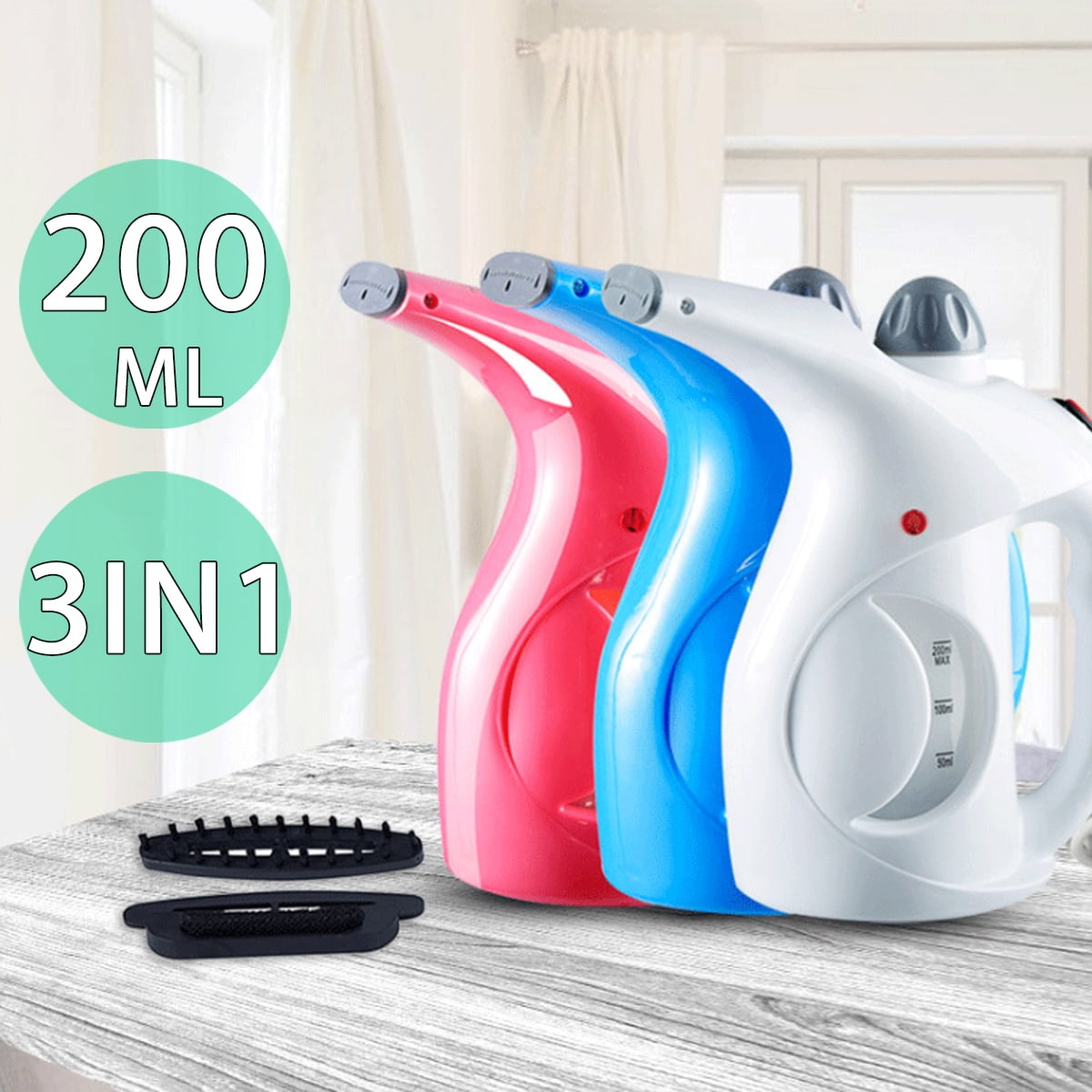 3 IN 1 Handheld Garment Steamer Portable Clothes Iron Steam Brush