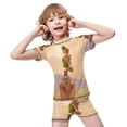 thumbnail image 4 of Tinker Bell Boys 2-Piece Swimsuit Set, Short Sleeve Rash Guard & Swim Trunks, 4 of 7