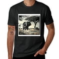 thumbnail image 2 of PIKWEEK Wild Elephant Canvas Wall Art: African Animals Picture Safari Landscape Painting Modern Artwork Black and White Print for Living Room Bedroom Bathroom Ready to Hang Black, 2 of 4