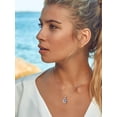 thumbnail image 4 of Suplight Sterling Silver Moon Star Women Necklace Cubic Zirconia Birthstone Jewelry Gift for Women, 4 of 10