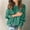 Green, variant on Sanbonepd Womens Sweaters Fashion Crewneck Solid Buttons Sleeve Knitted Casual Sweater