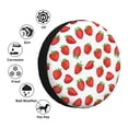 thumbnail image 4 of KLL Strawberries Pattern 14-17 inch Spare Tire Cover Universal Wheel Protector for Truck SUV Trailer Camping Rv Tire Covers-16 inch, 4 of 6