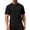 Black_007, variant on Mens Textured T-Shirts Terry Cloth Shirts Summer Stretch Casual Short Sleeve Tee Shirts Gray 3XL
