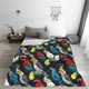 thumbnail image 5 of Balery Parrot Manta de Felpa Suave y Acogedora – Cobija de Franela Aterciopelada para Cama, Lavable y Cálida para Sofá, Mascotas, Transpirable-50"x40", 5 of 7