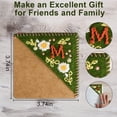 thumbnail image 4 of EVERDIJ Personalized Hand Embroidered Corner Bookmark, Hand Stitched Felt Corner Letter Bookmark, Felt Triangle Bookmark, Cute Flower Letter Embroidery Bookmarks for Book Lovers, 4 of 13
