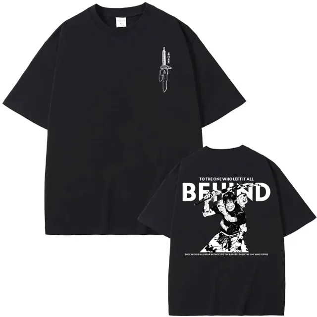 Jujutsu Kaisen Satoru Gojo Anime camisetas moda Harajuku cuello redondo manga corta Hombre Mujer Camisas Ummer algodón Tops Streetwear