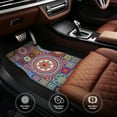 thumbnail image 4 of ZICANCN Waterproof Car Floor Mats Full Set, Abstract Ethnic Flowers Automotive Carpet Mats for Vehicle Trucks Suv Jeep, 4 Pieces, 4 of 6