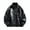Black, variant on Rutainlusire Mens Fashion Trendy Leather Jackets 2025 Men's Fashion Motorcycle Solid Color Zipper Pocket Leather Long Sleeved Jacket