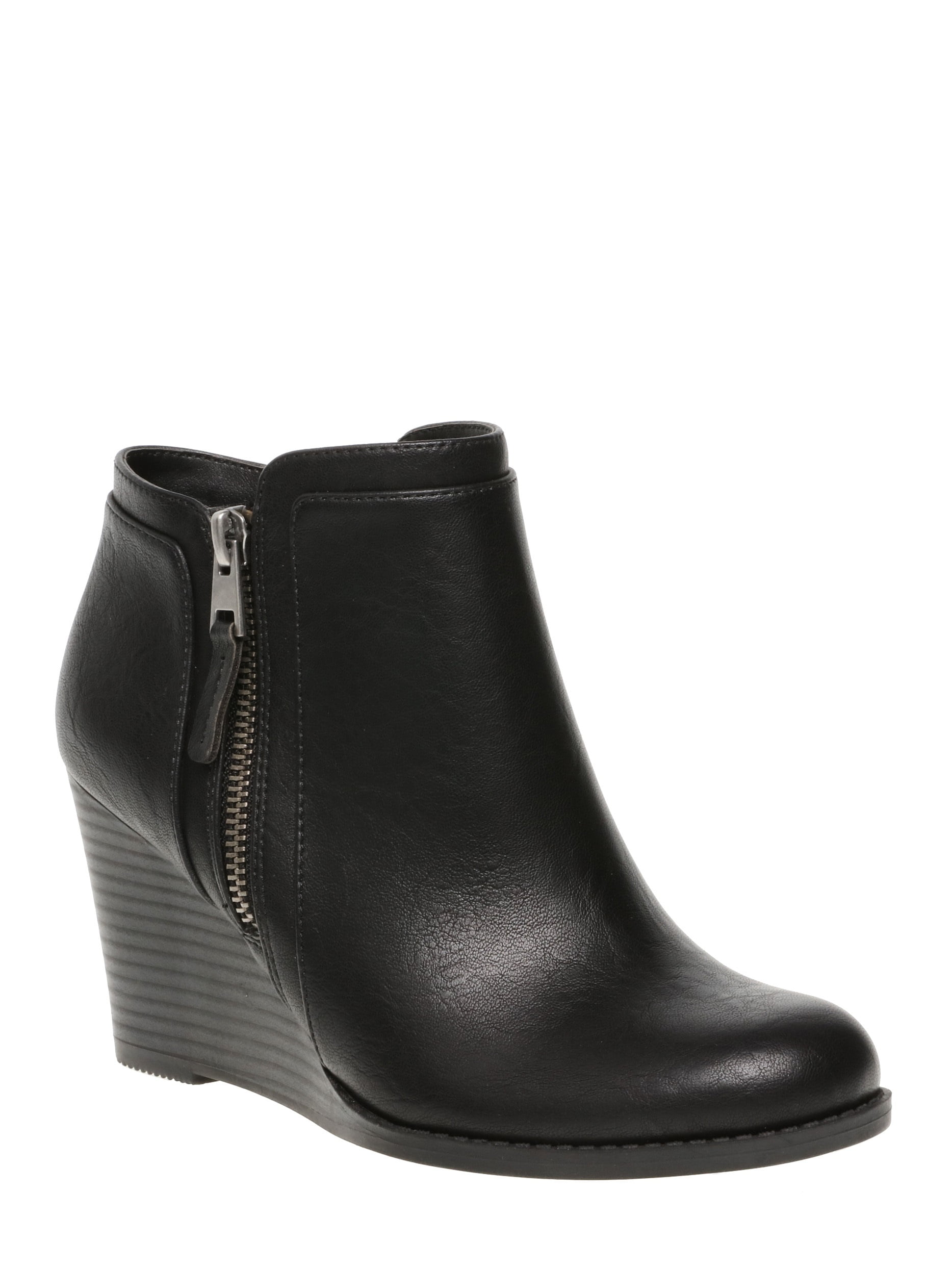 Time and Tru - Women's Time And Tru Wedge Boot - Walmart.com - Walmart.com