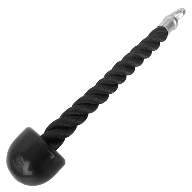 Single Grip Pull Down Rope Tricep Rope for Exercise Gym Workout Black-Single Grip