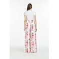 thumbnail image 3 of Lady High Slit Wide Leg Pants in Tropical Pink Line Floral, 3 of 5