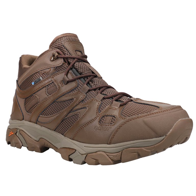 Hi-Tec Mens Ht Ravus Mid Wp Lace Up Hiking Ankle Boots  display picture 1