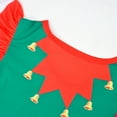 thumbnail image 6 of Girls Christmas Cartoon Dress Flutter Sleeves Skirt Xmas Outfit, 6 of 6
