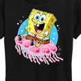 thumbnail image 3 of SpongeBob SquarePants - Spongebob And Jellyfish - Women's Short Sleeve Graphic T-Shirt, 3 of 6