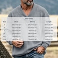 thumbnail image 4 of Sweaters Zaewscy Men's V‑Neck Cable Knit Sweater Long Sleeve Loose Casual Pullover Jumper Gray XL, 4 of 9