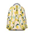 thumbnail image 3 of Summer Lemon Students Backpack Cute Yellow Fruit School Bag with Retro Floral Pattern, Lightweight and Wear-Resistant, 3 of 6