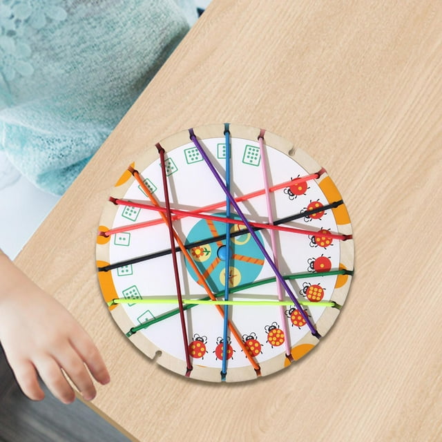 BELOVING Rope Knots Untangle Stack Sorting Toy Kids Rope Loop Toy Rope Untangling Toy with Cards