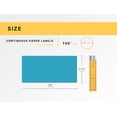 thumbnail image 3 of HOUSELABELS Compatible with DK-2205 Replacement Roll for Brother QL Label Printers; BLUE Continuous Length Labels; 2-4/9" x 100 feet (62mm*30.48m) - 24 Rolls, 3 of 8