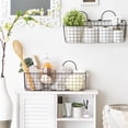 thumbnail image 5 of DII 6.7" Modern Style Iron Wire Medium Wall Baskets in Black (Set of 2), 5 of 9