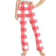 thumbnail image 2 of Antinious Children Girls Plaid Print Elastic Soft High Waist Breathable Straight Leg Fitness Full Length Pants Leggings, 2 of 5