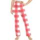 thumbnail image 1 of Odeerbi 2-13 Años Niñas Pantalones de Yoga de Pierna Ancha Plaid Entrenamiento Danza Atlético Pantalones Deportivos Elasticidad Lindo Alto Pantalones de Cintura Recta, 1 of 9