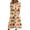 Yellow, variant on Women's Halloween Print Round Neck Midi Dress with Pockets Short Sleeve Loose Casual Dress Plus Size for Fall Daily Outfit Black L