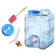 thumbnail image 5 of Jarra de agua, contenedor de agua para acampar, almacenamiento de agua con espita, sin fugas, tanque de agua de emergencia portátil para acampar al Con tapa de manguera, 5 of 8