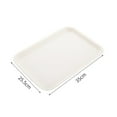 thumbnail image 4 of Drain Rack Kitchen 2 Utility Tray for Everyday Use with Scratch- Design and Rectangular Serving Convenience, 4 of 6