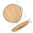 thumbnail image 2 of CRAFTHROU Fruit Bowls Bamboo Bread Basket Handwoven Storage Bin For Kitchen Utensil 1Pcs, 2 of 6