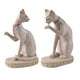 thumbnail image 1 of 2x Retro Egipcio Mau Gato Estatua Escultura Tallada A Mano Estatuilla Zulema Arenisca Mau Egipcio, 1 of 8
