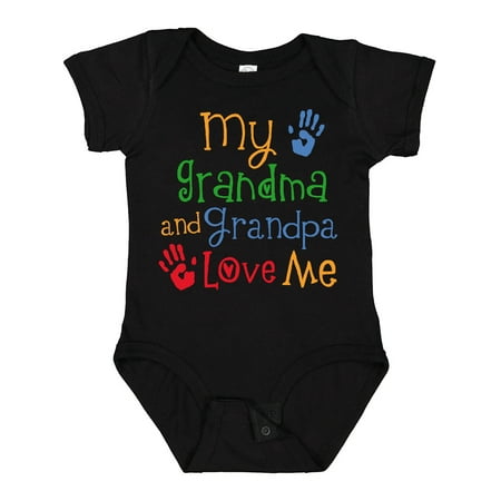 

Inktastic My Grandma and Grandpa Love Me Gift Baby Boy or Baby Girl Bodysuit