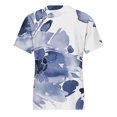 thumbnail image 3 of Gibobby Playera de Verano para Mujer Túnica informal para mujer, cuello redondo, camiseta estampada, camiseta manga corta, blusa superior(G,CH), 3 of 5