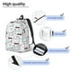 thumbnail image 3 of Disketp Dachshund Dog Puppy print Canvas Backpack Lightweight Travel Daypack Student Rucksack Laptop Backpack-Medium, 3 of 5