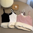 thumbnail image 4 of Sonducket Ropa interior de mujer sin mangas Color sólido chaleco invierno clima frío térmico básico Top Base ropa más cálida cuello en V ropa Prendas para la parte del cuerpo Blanco Largo Sonducket AP013199-06, 4 of 6